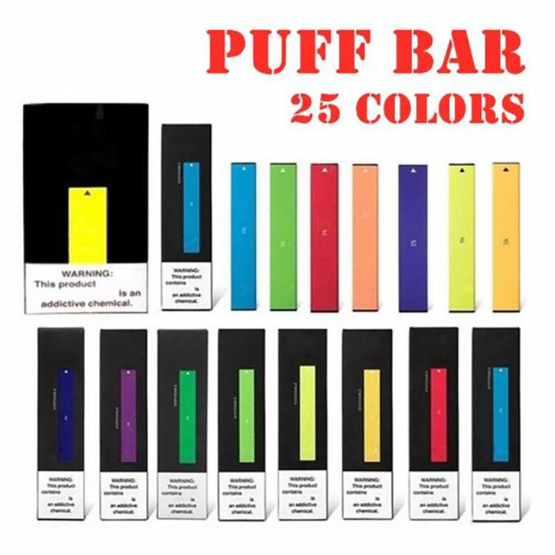 

PUFF BAR Disposable Device PUFF XXL 1600+ Puffs Vape Pen Device Portable Puff Bar Plus Vape Vaporizer Pen E Cigarettes 18 colours for choose