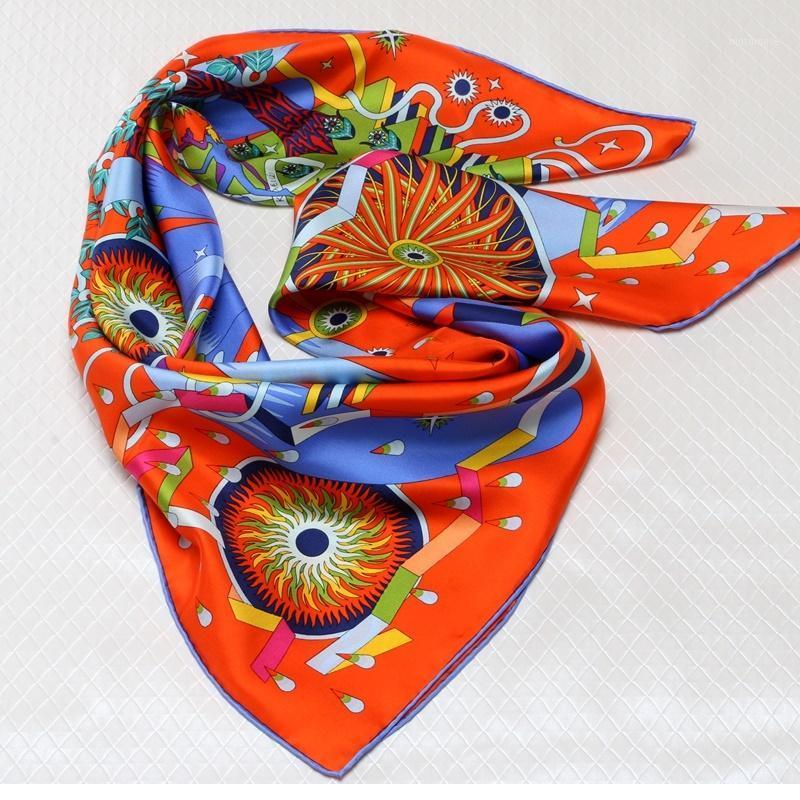 

Large Square 100% Silk Scarf Shawl Head Scarves New Arrival1