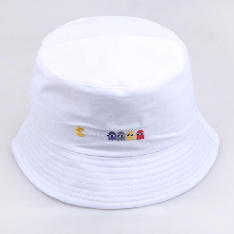 

2020 Cotton love your self letter embroidery Bucket Hat Fisherman Hat outdoor travel Sun Cap Hats for Men and Women1, Black