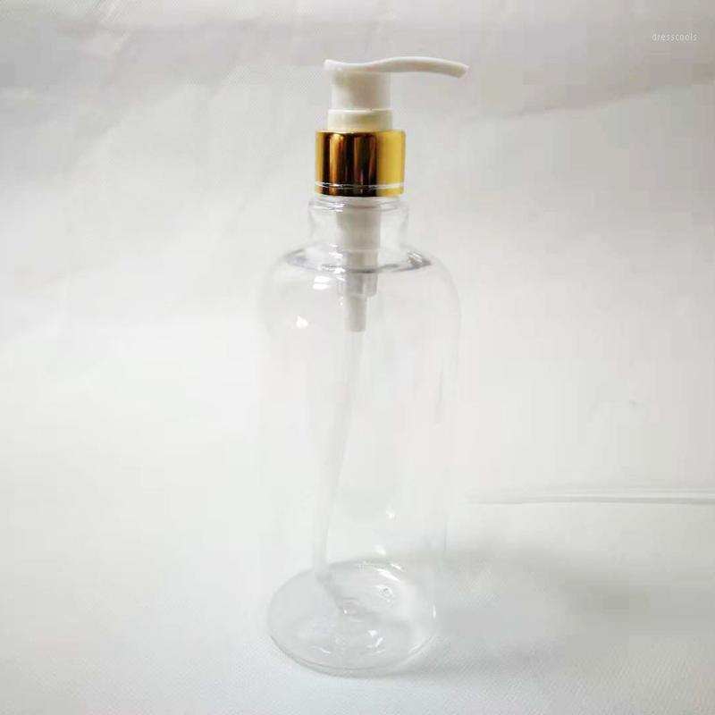 

10pcs 500ml gold collar Lotion Pump Plastic Bottles,Dispenser Liquid Soap Cosmetics Container For Shampoo Shower Gel1