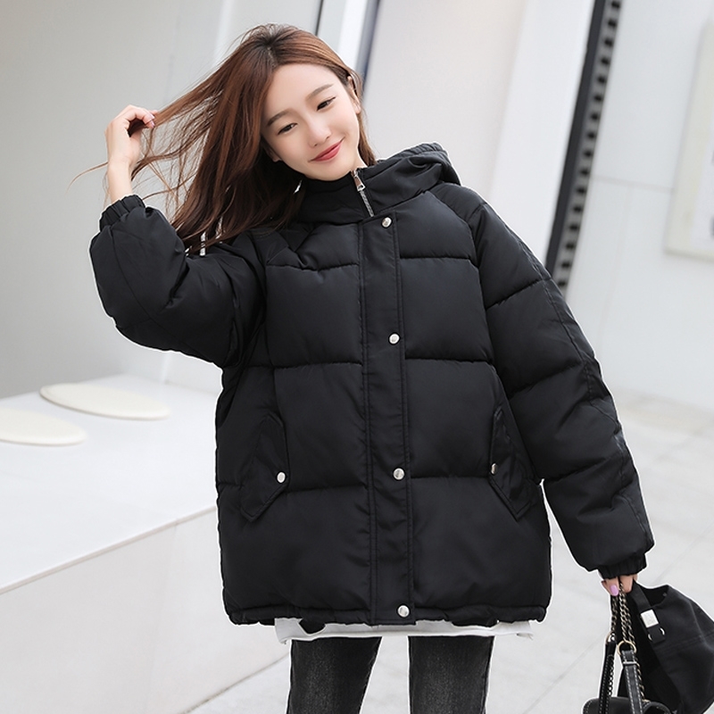 

Winter women coat Oversize Parka Coat Warm Thick Down Cotton jacket Female Loose Hooded Padded Women Jackets 210203, Light green