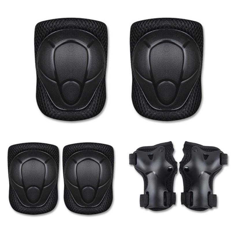 

6pcs/set Children Skating Bike Protective Gear Sets Knee Elbow Pads Skating Roller Wrist Knee Protector Adult HX02