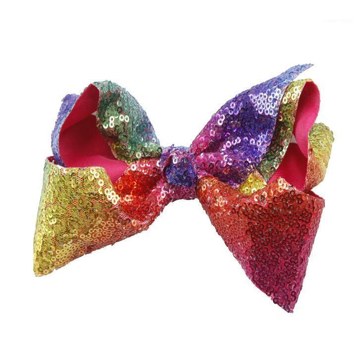 

20pcs Free shipping Rainbow Sequins Hair Bow1, 15