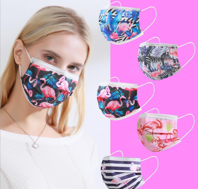 

Luxury Designer Printing 3Layer 95% Filtration Efficiency Anti-Dust Disposable Adult Mask Dustproof Prevention of Influenza Face Mouth Masks