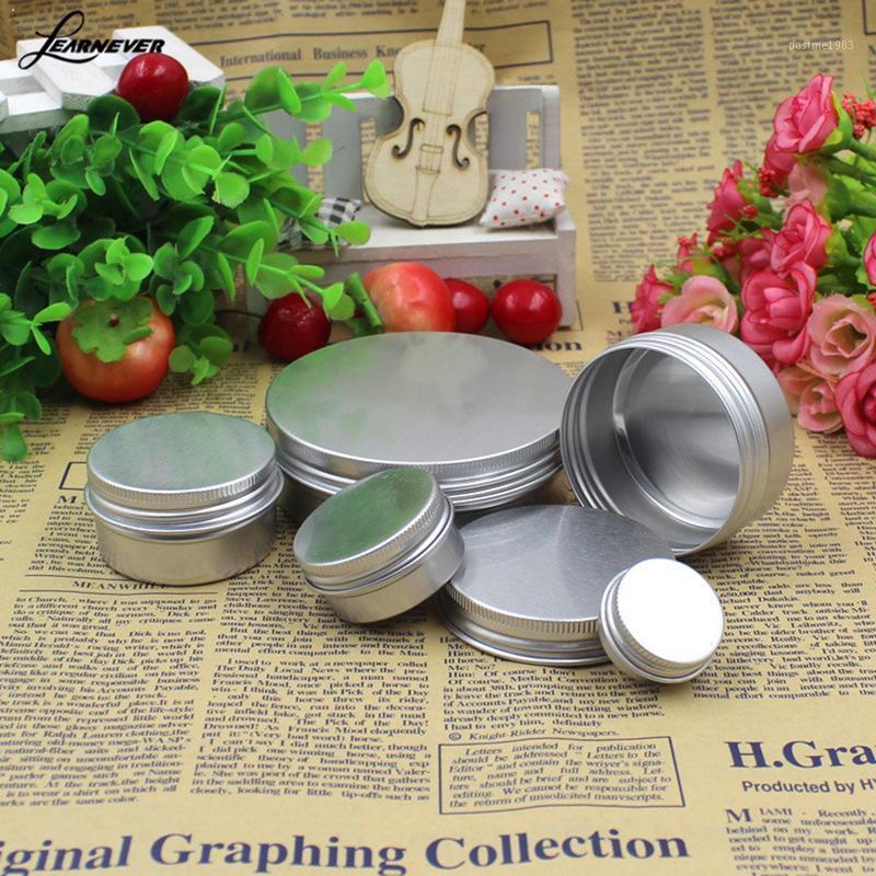 

5/10/15/50/100g Refillable Containers Aluminum Cosmetic Storage Nice Tin Lip Makeup Pots Cream Packing Travel Portable I2J91