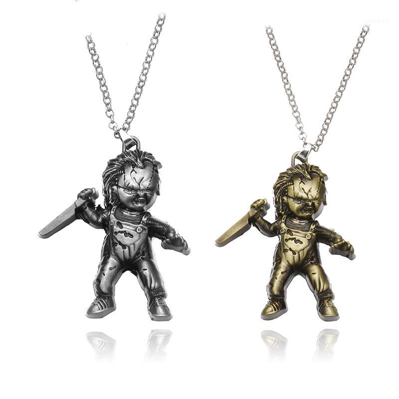 

Pendant Necklaces American Thriller Film Jewelry Classic Horror Curse Of Chuck Seed Chucky Necklace1