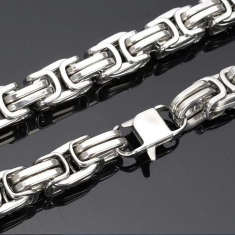 

12/15MM Wide Cool Customizd 7-40" Stainless Steel Silver Color Cuban Curb Chain Men's Necklace Or Bracelet Bangle Strong Jewelry