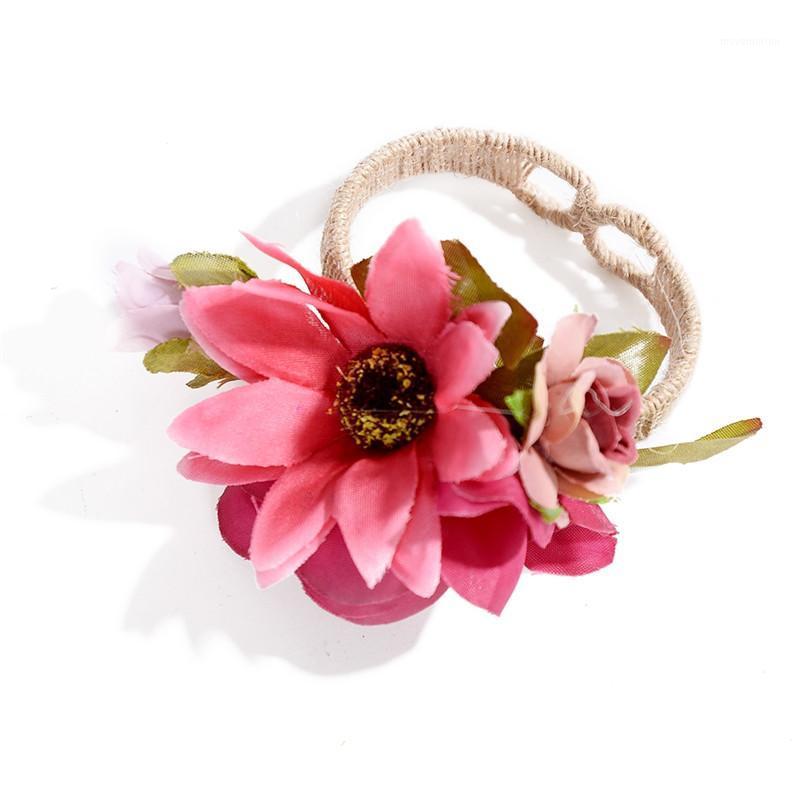 

Cloth Rose Flower Bangle Geometric Diversity Atmosphere Bracelets For Women Ladies Wedding Jewelry Rope Bracelet1