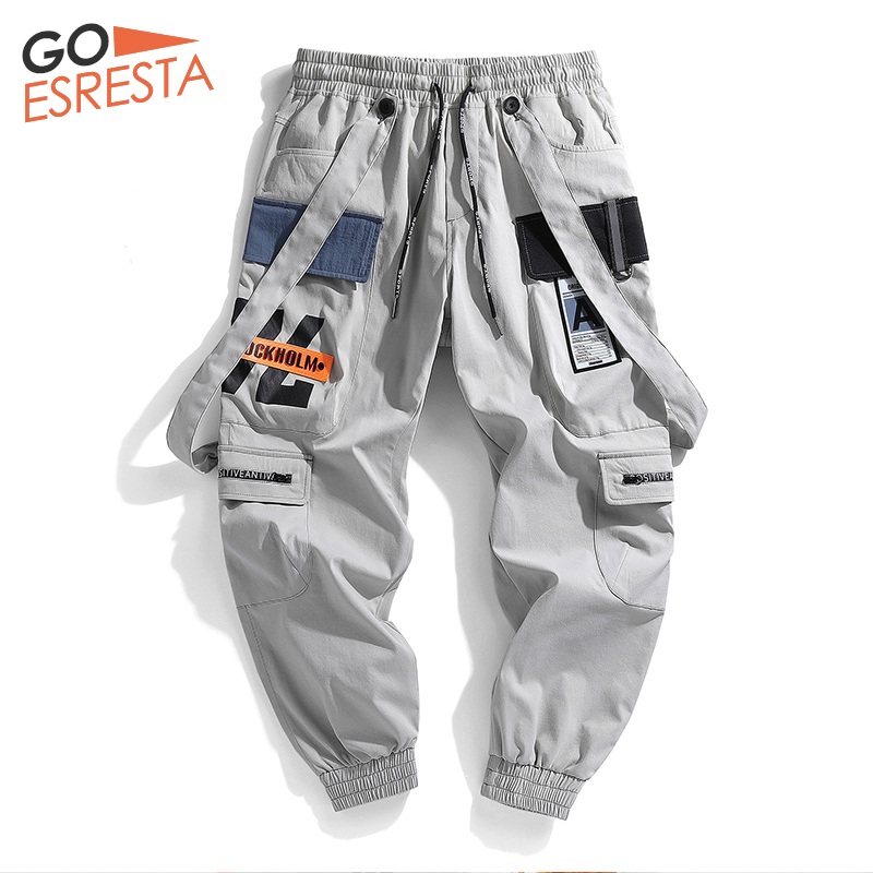 Summer Casual Men Cargo Trousers Printing Loose Harem Joggers Sport Large Size Menstreetwear Clothing Hip-hop Pants Men 201110Z