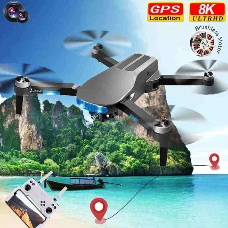 

2021 Lu3 largest GPS 8K dual camera HD professional helicopter FPV folding RC quadropter 5g wireless brushless UAV Engine, 8k single camera 1b