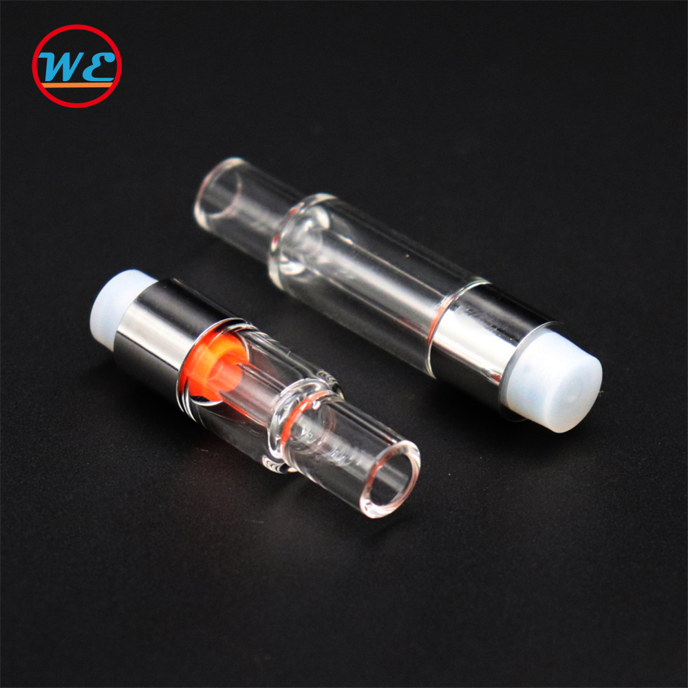 

All glass vape cartridge 0.5ml 1.0ml thick oil atomizer empty refill 510 thread