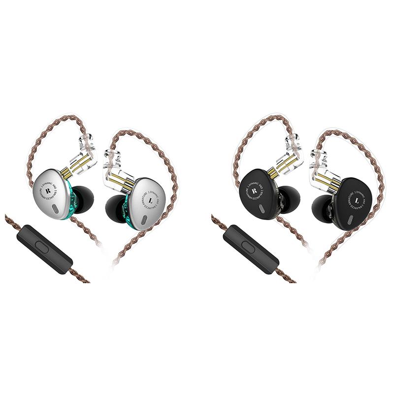 

KBEAR KB06 Hybrid DD+BA in Ear Earphone with 0.78mm Pin TFZ Earbud Hifi Sport Game Replaceable Wire Earphone, Black