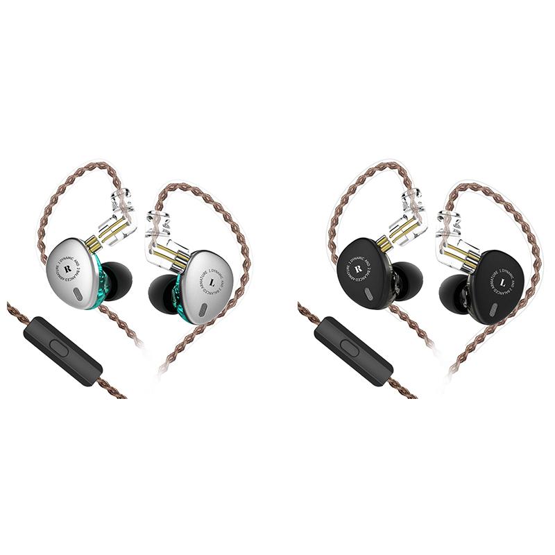 

KBEAR KB06 Hybrid DD+BA in Ear Earphone with 0.78mm Pin TFZ Earbud Hifi Sport Game Replaceable Wire Earphone, Black