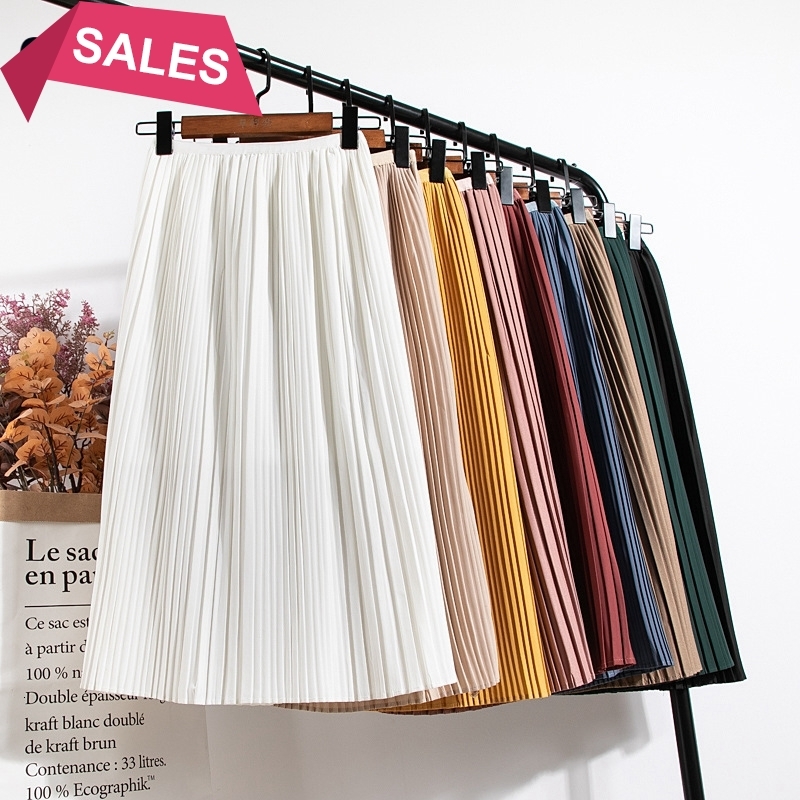 

2021 New Spring Summer Women Pleated Elastic High Waist Solid Tulle Chic Mesh Chiffon Tutu Skirt Holiday Beach Longue 1wlj, Blue1192