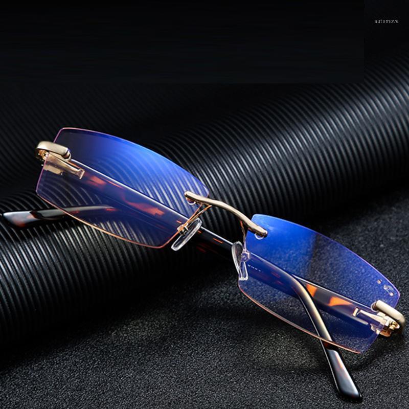 

Diamond Frameless Fashion Men Trend Reading Glasses 0.75 1.25 1.5 2.00 1.75 TO 4 with Case1