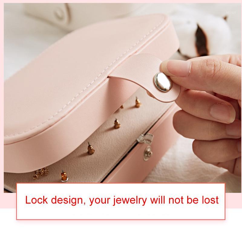 

Jewelry Display Box Wholesale Accessories Case Fashion Makeup Organizers Women Travel Necklace Earrings Rings Collection Book1