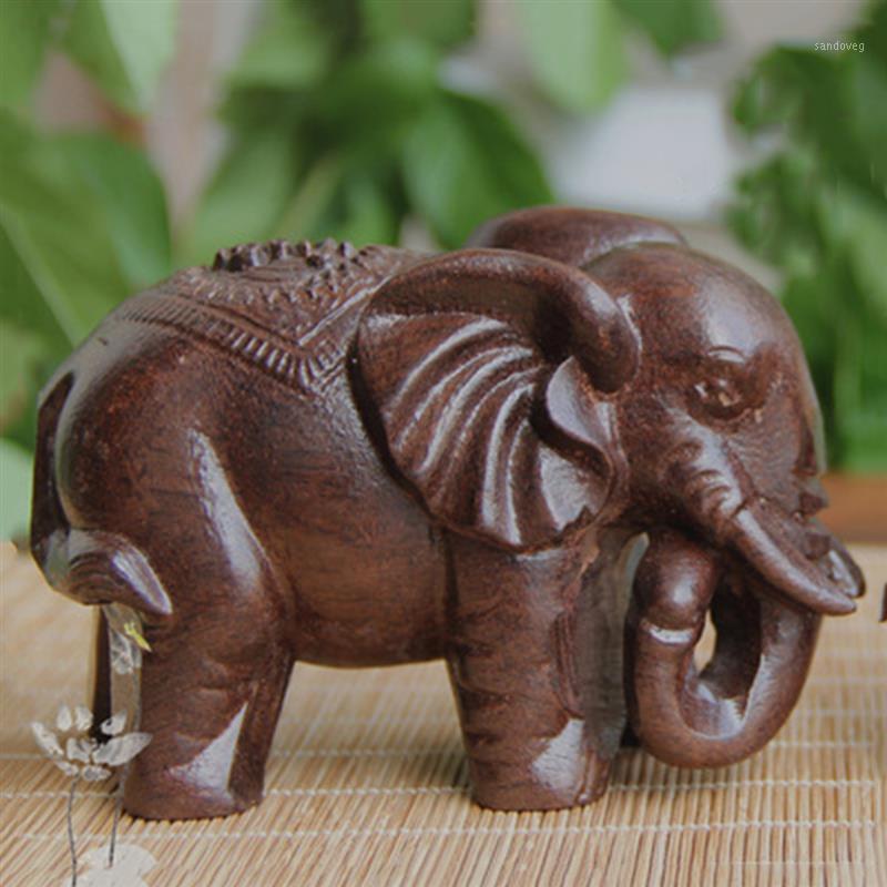 

Agalloch Hand Carving Wood Carving Crafts Wooden Elephant Animal Ornaments Statue Desk Ornaments1