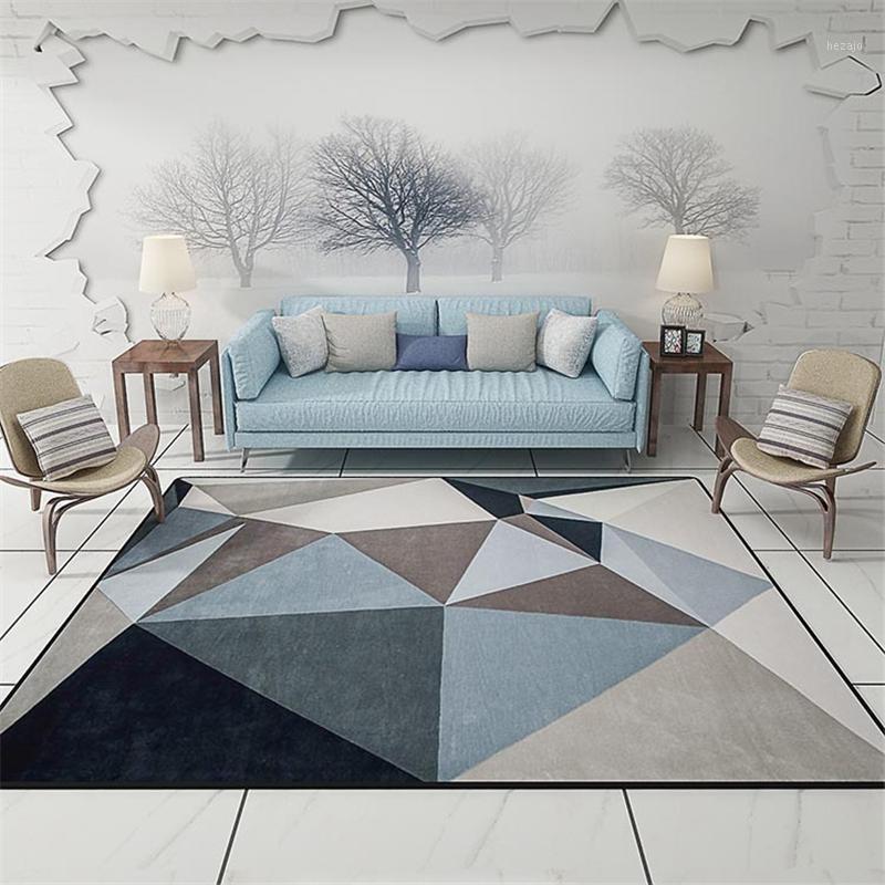 

Modern Carpets for living room Rectangle Geometric Area Rugs for children Large Anti-slip Carpet Kids Room Bedroom Home Decor1