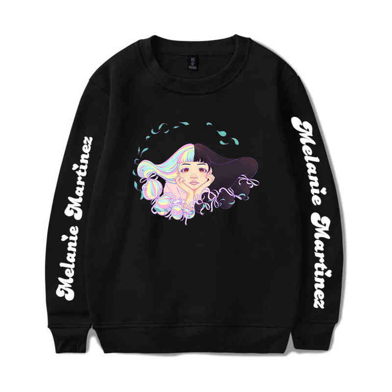 

Melanie Martinez Sweatshirt O-Neck Tracksuit Women/Men Long Sleeve Sweatshirt Streetwear Harajuku Fashion Clothes Plus Size G1229, Black