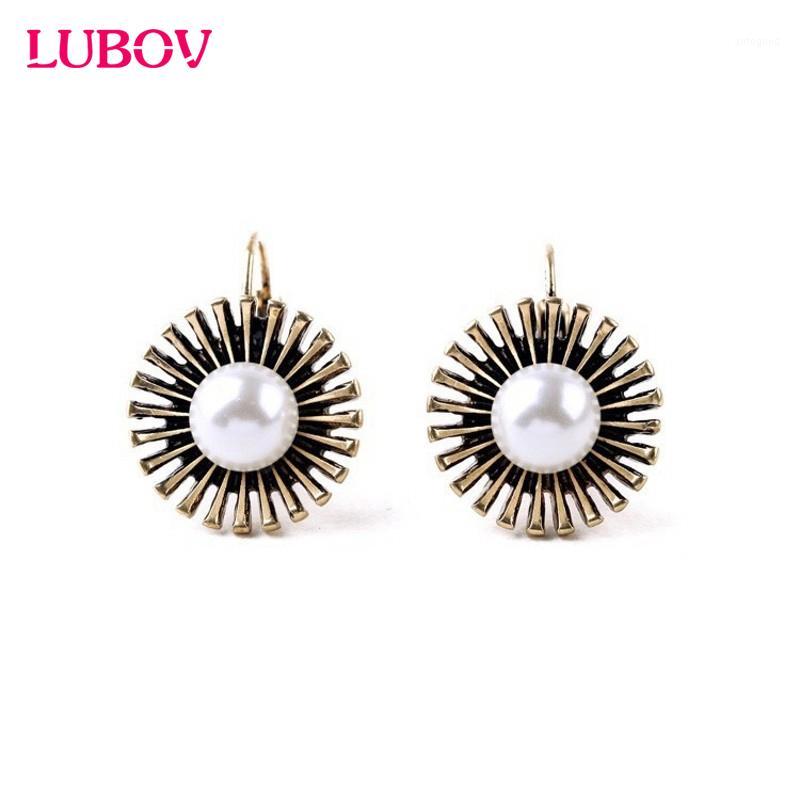 

Stud 1Pair Of Women Round Pearl Alloy Earrings Brinco China Jewelry Factory Wholesale1
