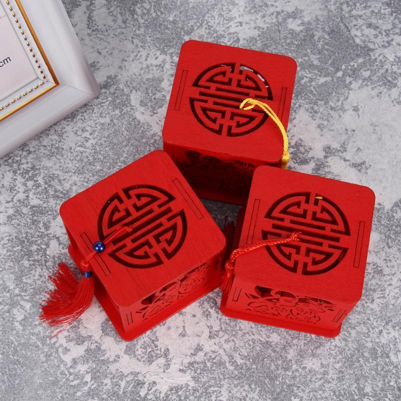 

3pcs Candy Boxes Tassel Creative Wooden Hollow Out Chinese Style Bonbonniere for Wedding1