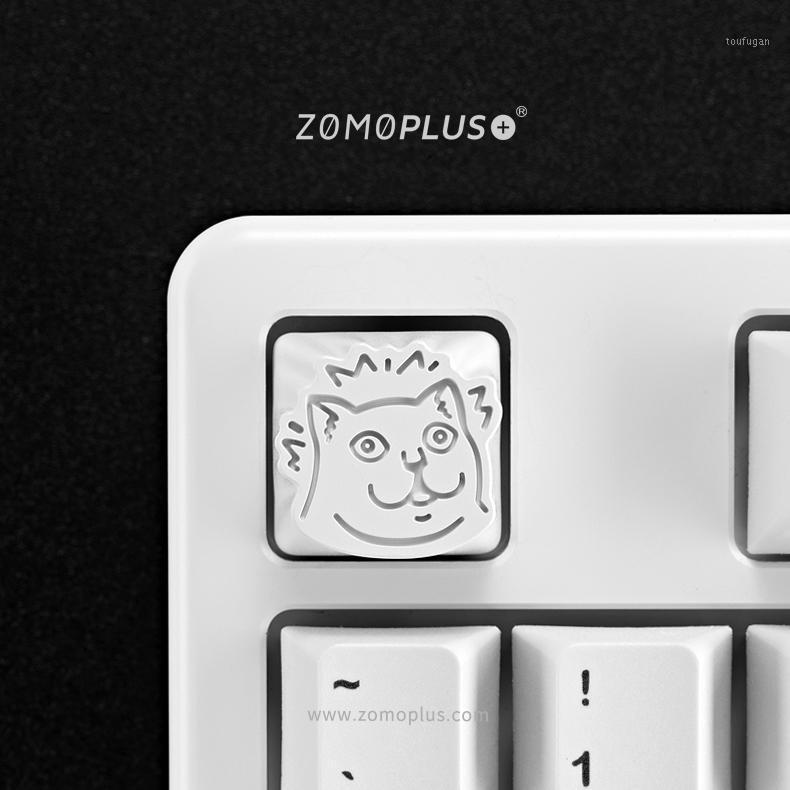 

Key cap mechanical keyboard keycap personality design,Strange keycap Increase La,Mur cat Cherry MX axis aluminum alloy keycaps1