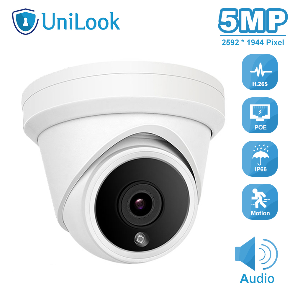 

5MP POE IP Camera Built in Microphone Outdoor Security CCTV Camera IP66 IR 30m Hikvision Compatible ONVIF P2P H.265