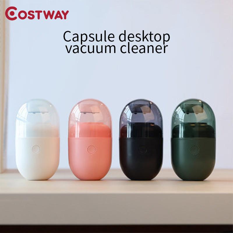 

COSTWAY New Vacuum Cleaner Handheld Desktop Mini Portable Desktop Cleaning Tool For PC Laptop Keyboard School Classroom Office