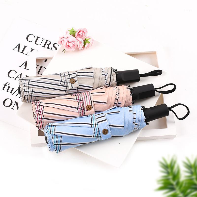 

Folding Sun Umbrella men Creative Lattice Waterproof UV Lightweight Travel Business Umbrella Rain Women parasol Paraguay1, Pink