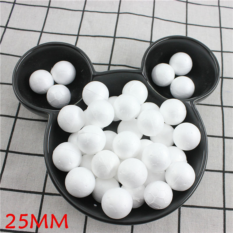 

2021 Ball Foam Craft Styrofoam White Modelling DIY Polystyrene Round Balls Christmas Decorations Wedding Party new