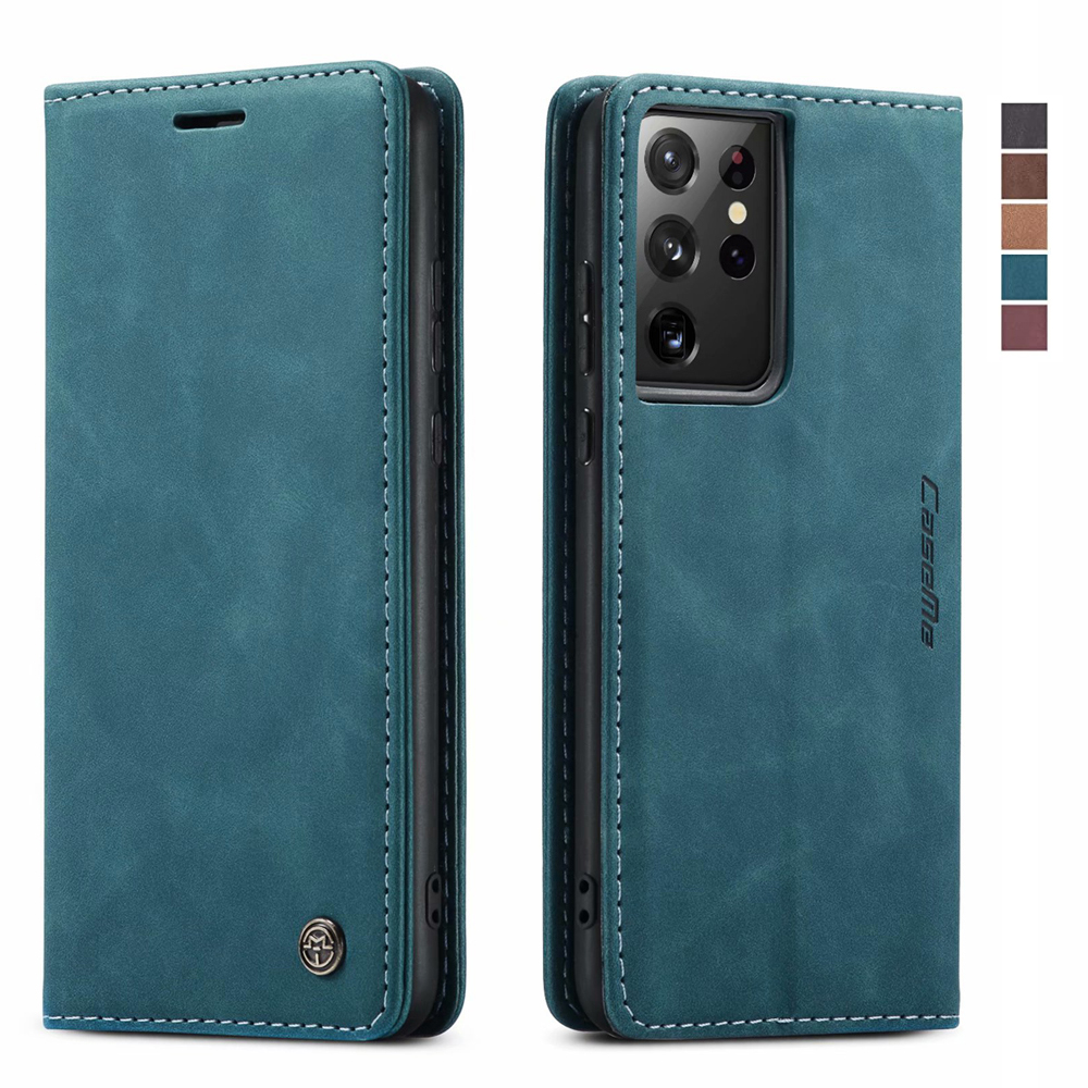 

Luxury Premium Leather Cover For Samsung Galaxy S21 Ultra 5G Case Magnetic Flip Stand Case For Galaxy S21+ Wallet Phone Card Pocket