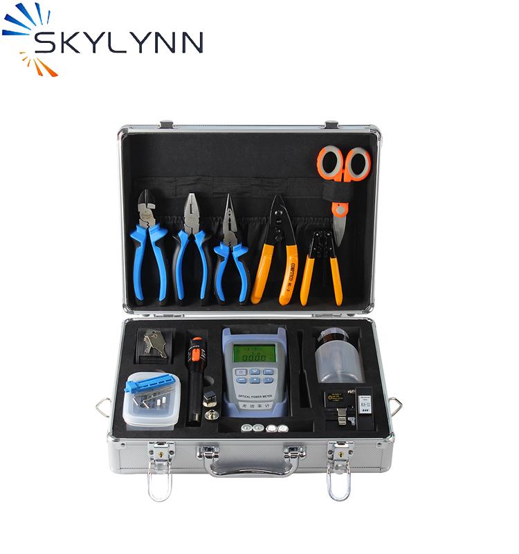 

Skylynn Toolkit , Hot Sale FTTH Splicing Tool Box With Fiber cleaver and Power Meter VFL Stripper