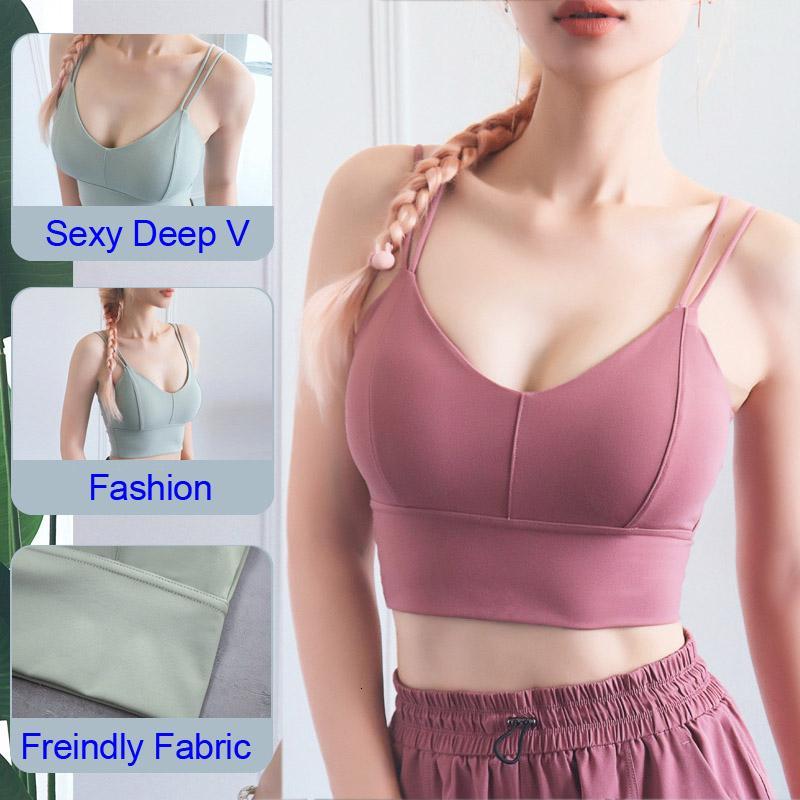 

3D Shockproof Fitness Woman Crop Top Running Gym Sexy Sports Bra Yoga Top Pink Bras For Women Push Up Brathable Wireless Padded1, Sexy sports bra bl