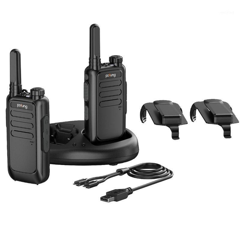 

2PCS Baofeng Pofung BF-T15 Mini Walkie Talkie FRS License-free Portable Ham Radio VOX USB charging Two Way Radio1