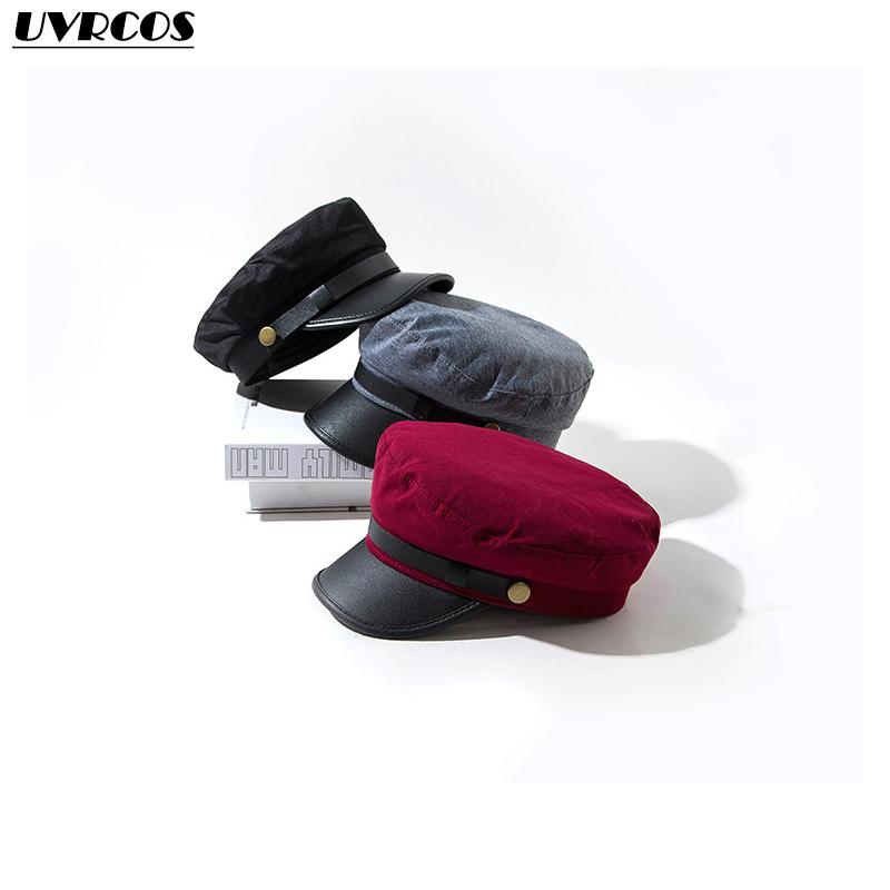 

Net red berets British female in the fall and winter hat fashion joker tide restoring ancient ways of leisure flat-topped han ed, Army green