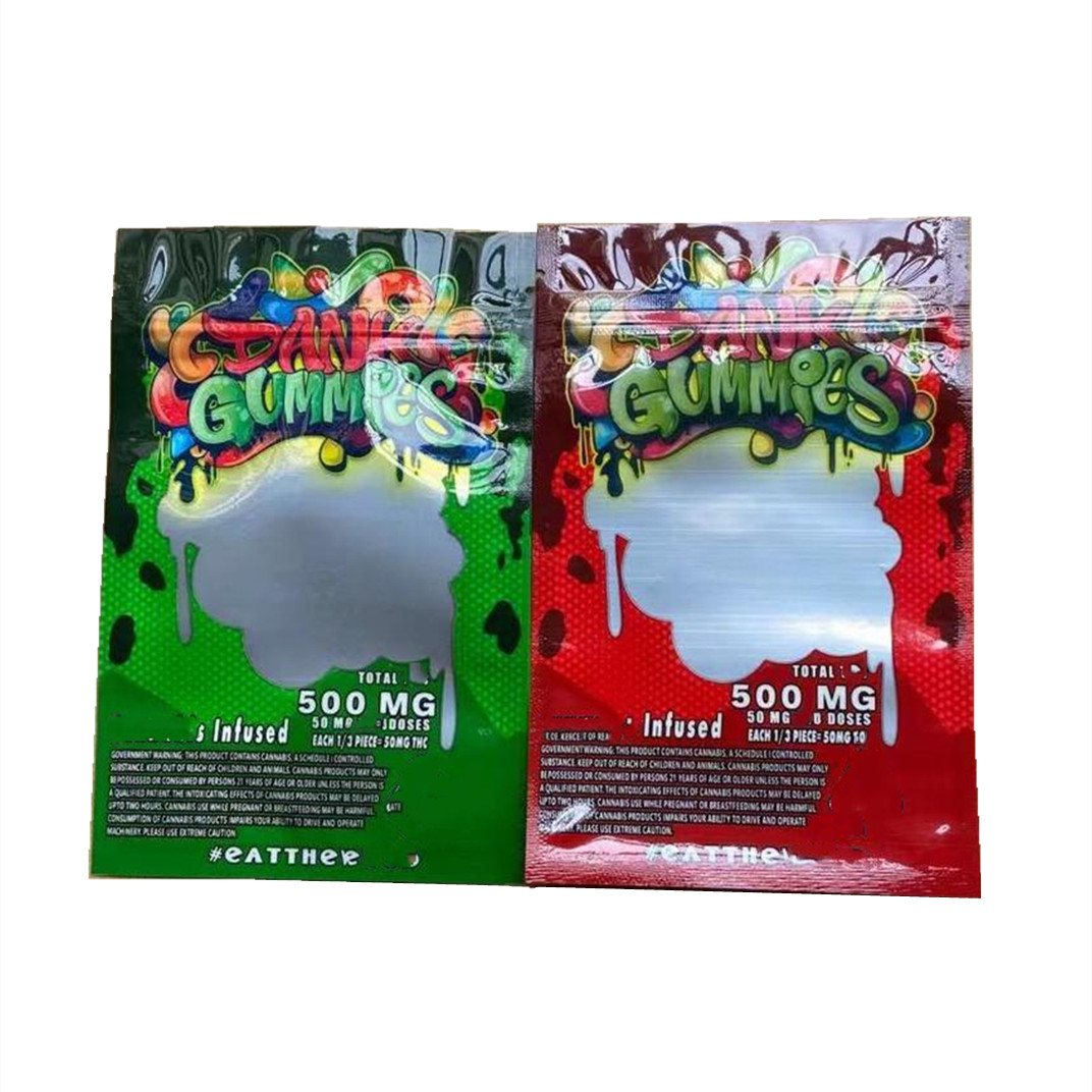 

Dank Gummies Chuckle packing Bag resealable Edible bags Packaging Worms 500MG Edibles Bears Cubes Gummy sour candy Wholesale free DHL FEDEX