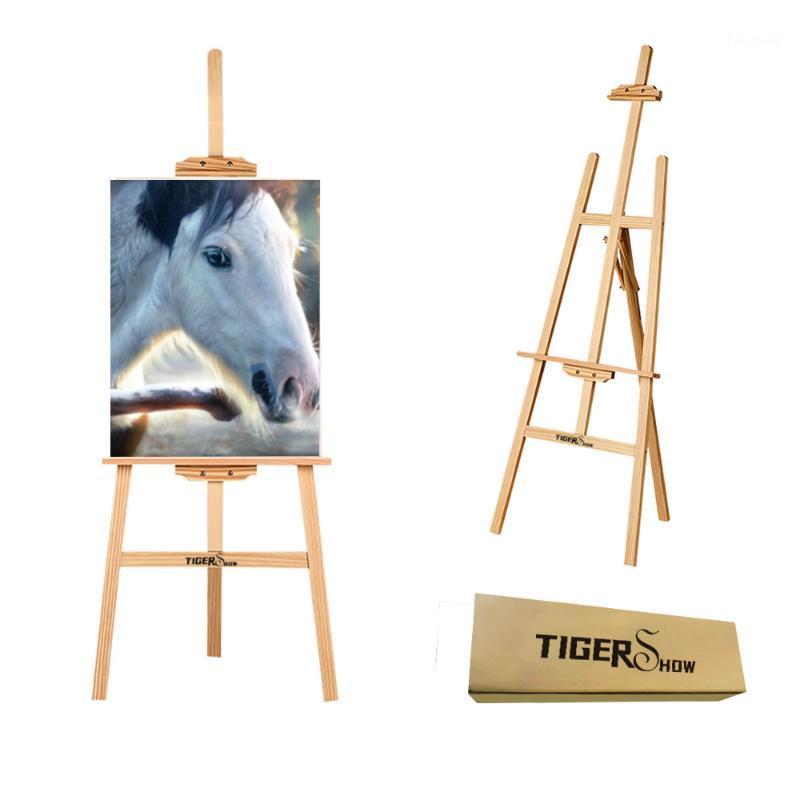 

TIGERSHOW Wood Artist Easel Stand Tripod Display Portable Painting Drawing Holder Frame School Student Art Supplies1