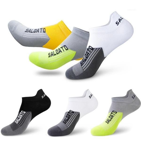 

High Quality Men's Sports Socks Cotton Comfortable Breathable Thin Section Sweat Absorption Cycling Running Low Cut Ankle Socks1, Black