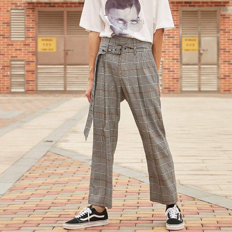 

2021 New Summer of Vintage Men with Double Ears, High Waist Casual Pants Belt. OFB1, 01