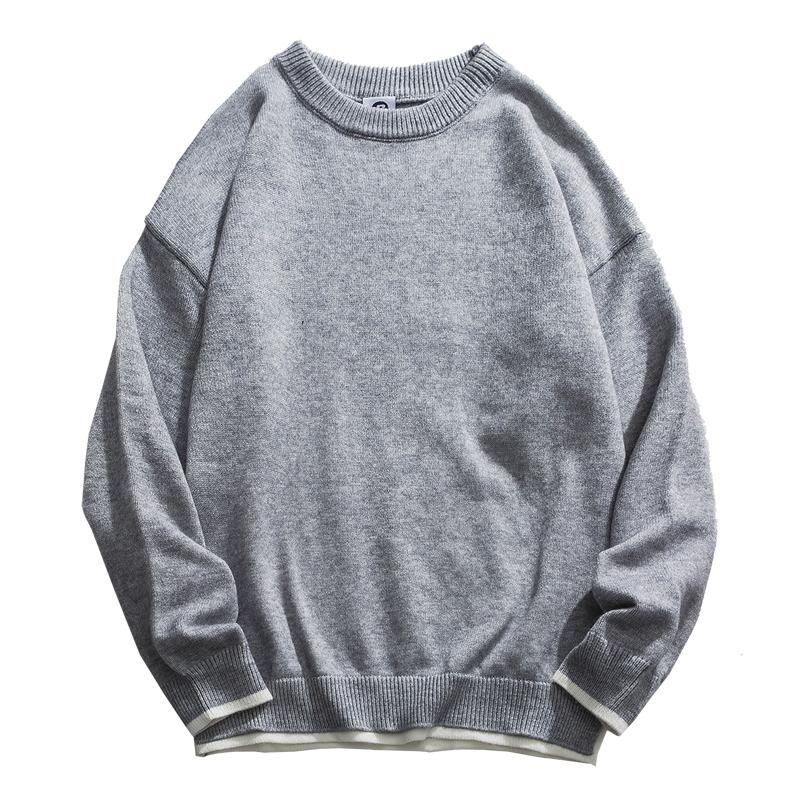 

Harujuku Sweater Blouse Pullover Winter Black Undefined Streetwear Sweater Vintage Casaco Masculino Fashion Mens Clothes EA60MY