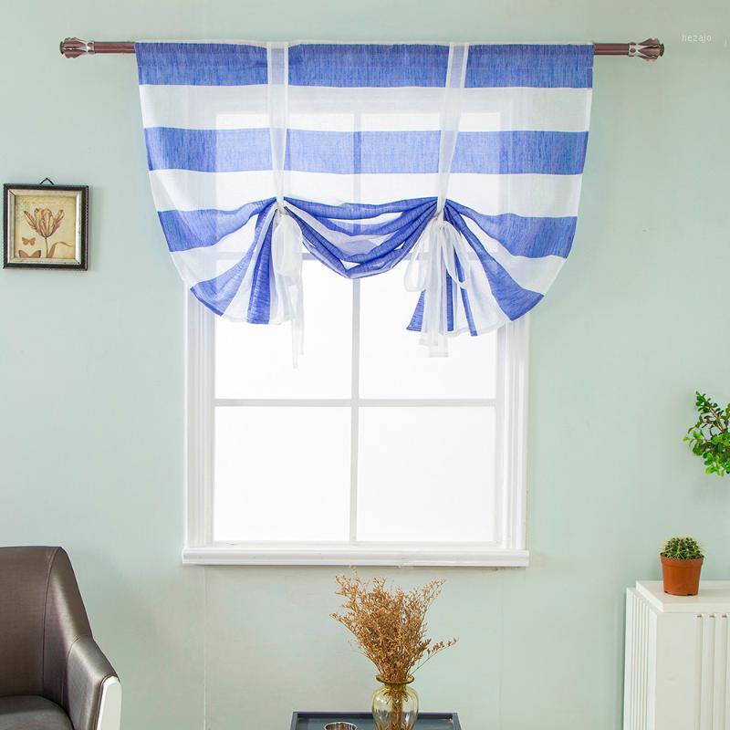 

2019 Beauty Roman Curtain Short Sheer TiE Window Balloon Shade Sheer Voile Modern bedroom Living Room Curtain Decor Valances #451, White
