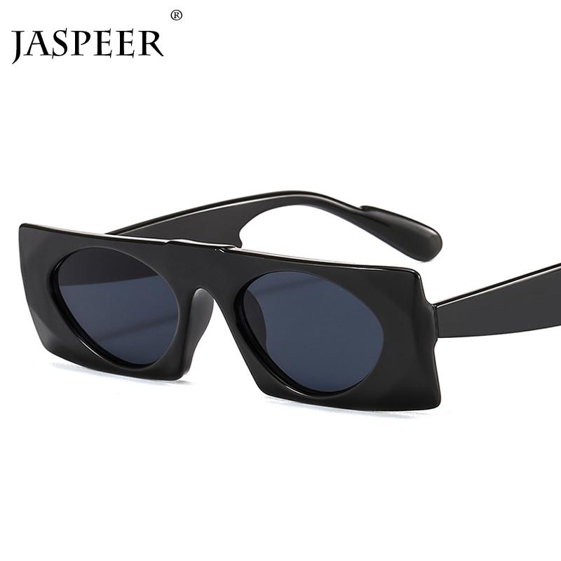 

Sunglasses JASPEER Fashion Women Men Vintage Glasses Eyewear Black Lens Trending For