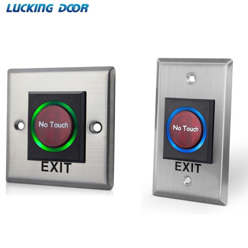 

Infrared Sensor Switch No Touch Contactless Door Release Exit Button with LED Indication