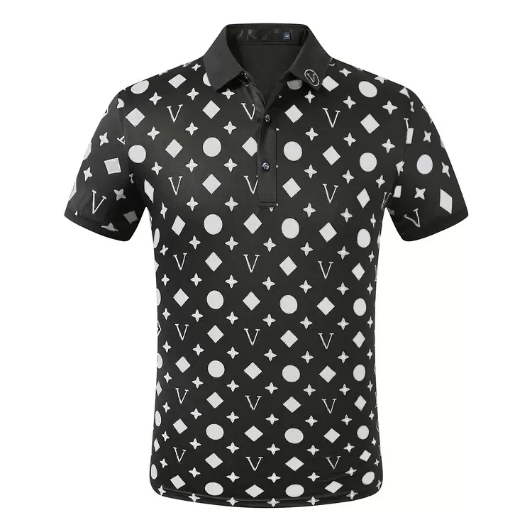 

Fashion polo man mens polos poloshirt Top Tee Short sleeve T-Shirts designer Loose Tees casual black white t shirt luxe plain t shirts for men