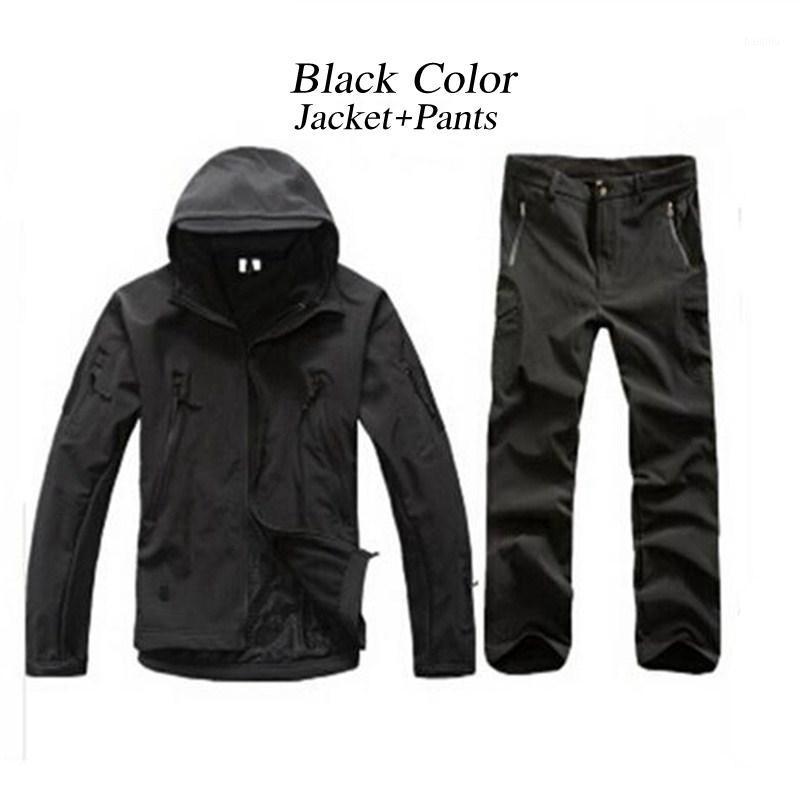 

Outdoor Tactical Hunting Mens Soft Shell Camo Jacket Pant Clothes Set Army Sport TAD Waterproof Hiking Jacket Trousers1, Grey