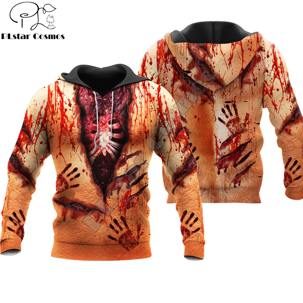 

Hoodie Skeleton 2020 hoodies terror Halloween 3D Printed Fashion Mens Sweatshirt Harajuku Streetwear Unisex cosplay Tracksuit, Black