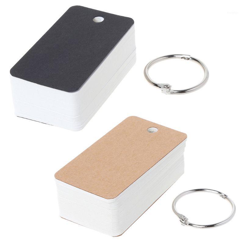 

Simple DIY Index Cardboard Cover Blank Paper Card Memo Pad Bookmark Binder Rings1