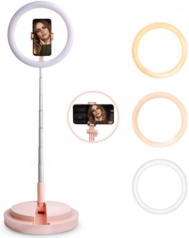

Led Selfie Ring Light Lamp 12 Inch Foldable Beauty Light Ring with Stand and Phone Holder for Phone Makeup TikTok YouTube Video1