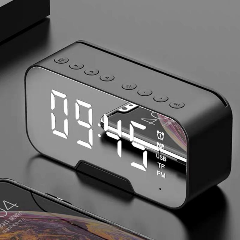 

G10 Mirror Wireless Bluetooth Speaker Has a Large Led Display And Built-In Microphone Wireless Bluetooth 5.0 Smart Alarm Clock