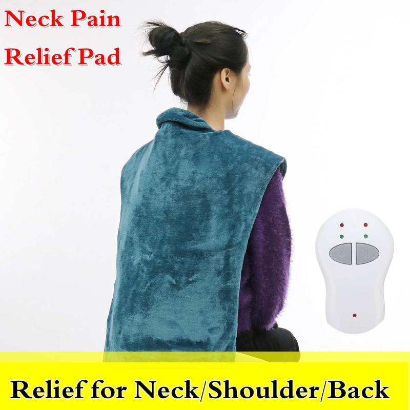 

Flannel Pain Relief Wrap Neck Shoulder Back Muscles Pain Relief Heating Pad Extra-Long Massaging Heat Wrap Household Massager